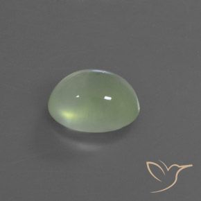 9,17 ctw natürlicher hellgelblich-grün Prehnit, Oval, Transparent