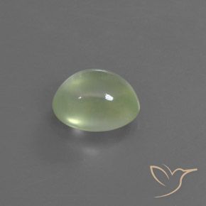 9,17 ctw natürlicher Blasses Grün Prehnit, Oval, Transparent