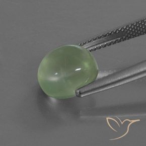 9,17 ctw natürlicher gelb-grün Prehnit, Oval, Transparent