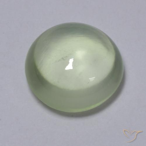 1.73ct Natürlicher Sehr helles Grün Prehnit, Runden, Transparent