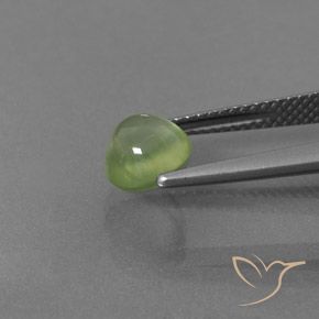 9,17 ctw natürlicher gelb-grün Prehnit, Oval, Transparent