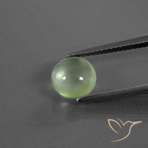 1.90ct Natürlicher limettengrün Prehnit, Runden, Transparent
