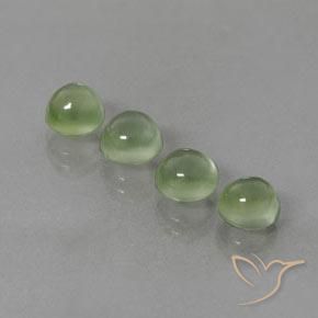 6.22 ct natürliche gelb-grün Prehnit-Edelsteine, Runden, Transparent