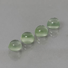 5,65 ct natürliche grüner Prehnit-Edelsteine, Rundschliff, Transparent