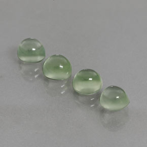 5,65 ct natürliche grüner Prehnit-Edelsteine, Rundschliff, Transparent