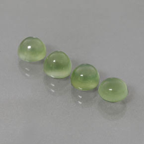  ct natürliche grüner Prehnit-Edelsteine, Rundschliff, Transparent