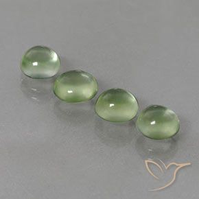5.38 ct natürliche gelb-grün Prehnit-Edelsteine, Runden, Transparent