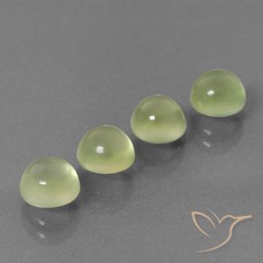 5.60ctw Natürlicher hellgelb Prehnit, Runden, Transparent