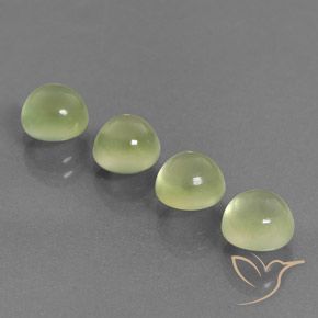 5.60 ct natürliche hellgelb Prehnit-Edelsteine, Runden, Transparent