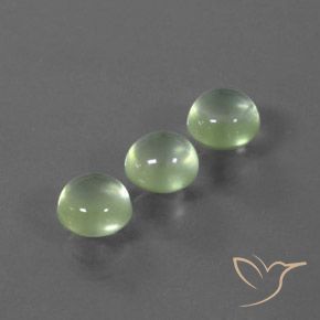 4.55 ct natürliche Hellgelb Grün Prehnit-Edelsteine, Runden, Transparent