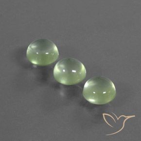 4.55 ct natürliche Hellgelb Grün Prehnit-Edelsteine, Runden, Transparent