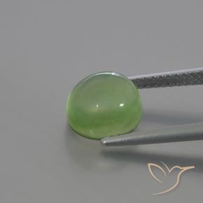9,17 ctw natürlicher gelblich-grün Prehnit, Oval, Transparent