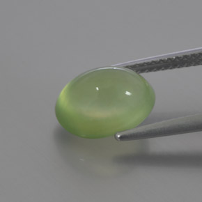 3,82 ctw natürlicher grüner Prehnit, Transparent, Transparent / Lichtdurchlässig