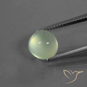 3.24ct Natürlicher gelb-grün Prehnit, Runden, Transparent / Lichtdurchlässig