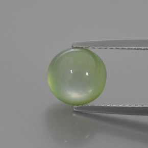 3,17 ctw natürlicher grüner Prehnit, Transparent, Transparent / Lichtdurchlässig