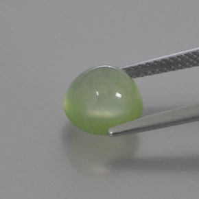 3,17 ctw natürlicher grüner Prehnit, Transparent, Transparent / Lichtdurchlässig