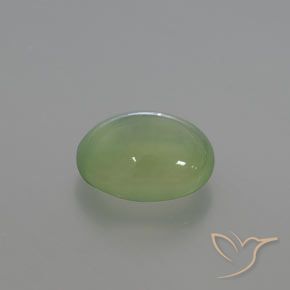 9,17 ctw natürlicher Mittelgrün Prehnit, Oval, Transparent / Lichtdurchlässig
