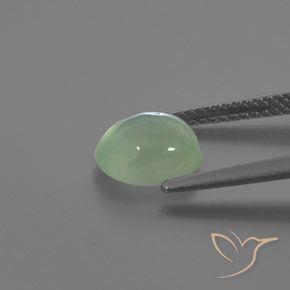 9,17 ctw natürlicher Sehr helles Grün Prehnit, Oval, Transparent / Lichtdurchlässig