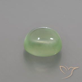 9,17 ctw natürlicher Blasses Limettengrün Prehnit, Oval, Transparent / Lichtdurchlässig