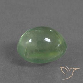 9,17 ctw natürlicher Mittelgrün Prehnit, Oval, Transparent