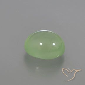 9,17 ctw natürlicher Blasses Limettengrün Prehnit, Oval, Transparent / Lichtdurchlässig