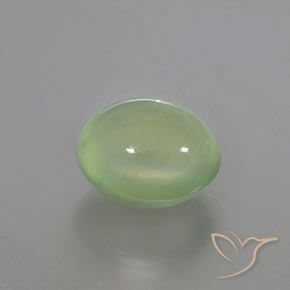 9,17 ctw natürlicher Blasses Limettengrün Prehnit, Oval, Transparent / Lichtdurchlässig