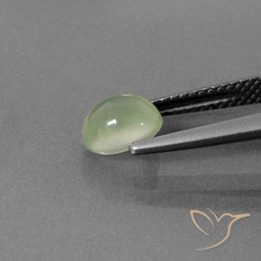 9,17 ctw natürlicher gelb-grün Prehnit, Oval, Transparent / Lichtdurchlässig