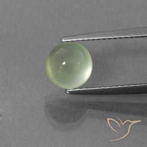 2.12ct Natürlicher hellgrün Prehnit, Runden, Transparent / Lichtdurchlässig