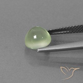 9,17 ctw natürlicher hellgrün Prehnit, Runden, Transparent / Lichtdurchlässig