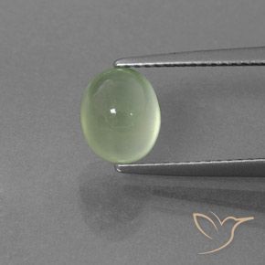 2.33ct Natürlicher hellgrün Prehnit, Oval, Transparent / Lichtdurchlässig