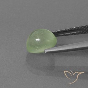 9,17 ctw natürlicher hellgrün Prehnit, Oval, Transparent / Lichtdurchlässig
