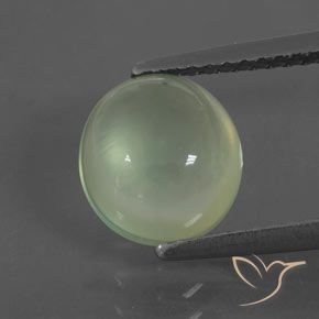 2.15ct Natürlicher hellgrün Prehnit, Oval, Transparent