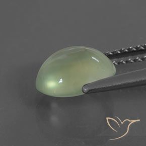 9,17 ctw natürlicher hellgrün Prehnit, Oval, Transparent