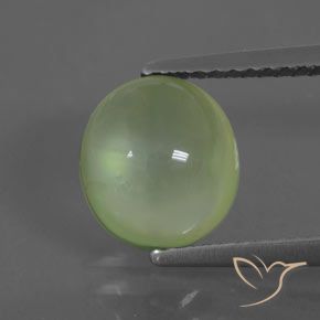 2.43ct Natürlicher limettengrün Prehnit, Oval, Transparent