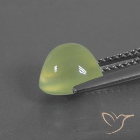9,17 ctw natürlicher limettengrün Prehnit, Oval, Transparent / Lichtdurchlässig