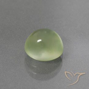 9,17 ctw natürlicher Blasses Birnengrün Prehnit, Oval, Transparent / Lichtdurchlässig