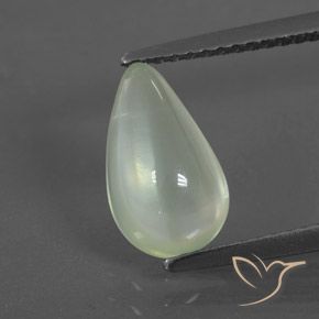 1.99ct Natürlicher Sehr helles Grün Prehnit, Birnenform, Transparent