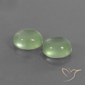 4.98 ct natürliche Hellgelb Grün Prehnit-Edelsteine, Oval, Transparent