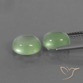 4.98 ct natürliche Hellgelb Grün Prehnit-Edelsteine, Oval, Transparent