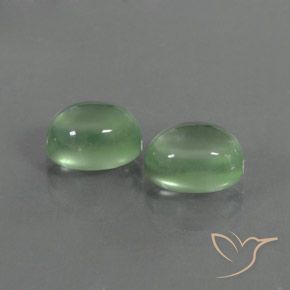 4.98 ct natürliche Warmes Grün Prehnit-Edelsteine, Oval, Transparent