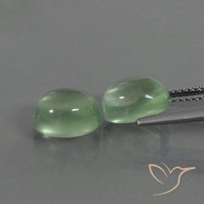 4.98 ct natürliche Warmes Grün Prehnit-Edelsteine, Oval, Transparent