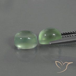4.82 ct natürliche hellgrün Prehnit-Edelsteine, Oval, Transparent