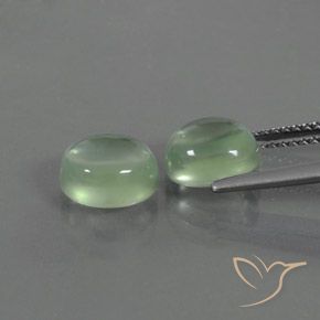 4.03 ct natürliche hellgrün Prehnit-Edelsteine, Oval, Transparent