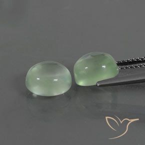 4.73 ct natürliche Sehr helles Grün Prehnit-Edelsteine, Oval, Transparent