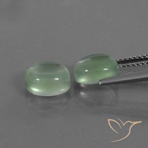 4.04 ct natürliche Warmes Grün Prehnit-Edelsteine, Oval, Transparent