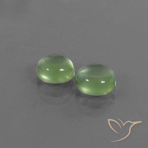 2.86 ct natürliche Birnengrün Prehnit-Edelsteine, Oval, Transparent