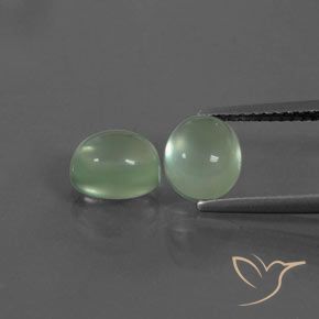 3.34ctw Natürlicher Hellgelb Grün Prehnit, Oval, Transparent