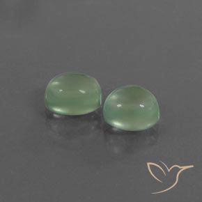 3.34 ct natürliche Hellgelb Grün Prehnit-Edelsteine, Oval, Transparent
