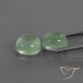 4.79 ct natürliche Warmes Grün Prehnit-Edelsteine, Oval, Transparent