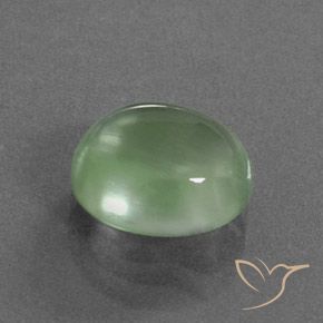 9,17 ctw natürlicher Hellgelb Grün Prehnit, Oval, Transparent